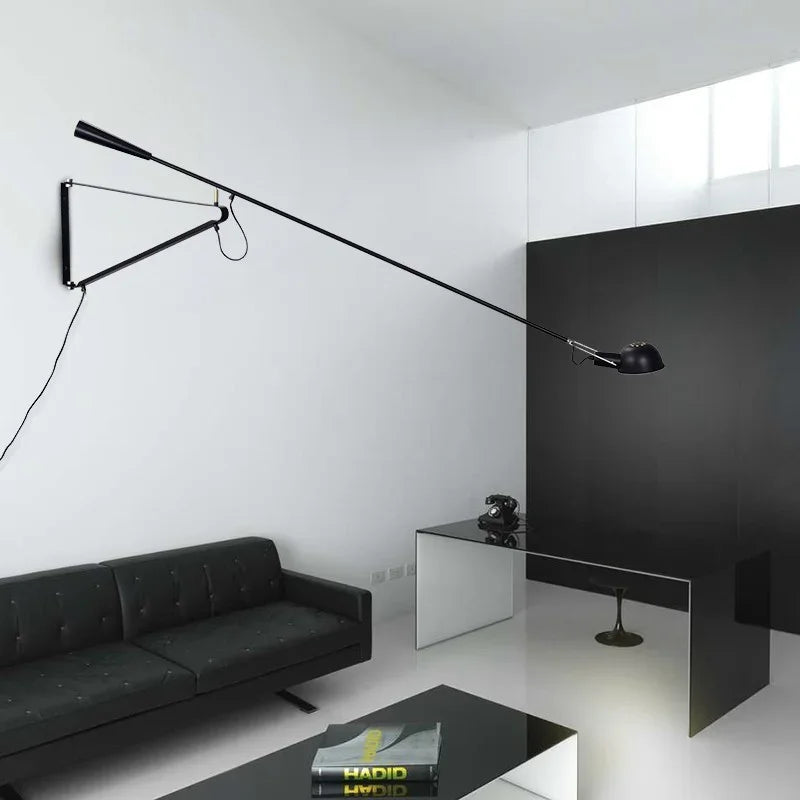 Industrial Wall Lamp | Adjustable Rotating Metal Sconce