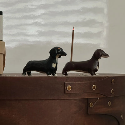Dachshund Incense Holder - Ceramic Dog Burner