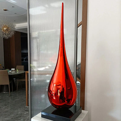 Luxury Water Drop Sculpture – Hand-Crafted Resin Art Piece