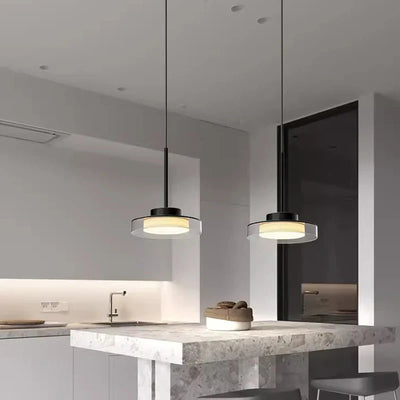 French Pendant Ceiling Light | Modern Metal Acrylic Lamp