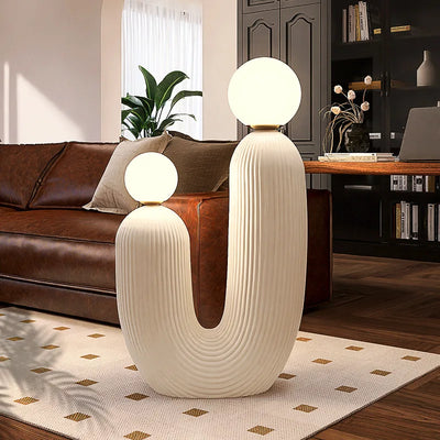 Cactus Floor Lamp - Italian Hand-Crafted Resin LED Light