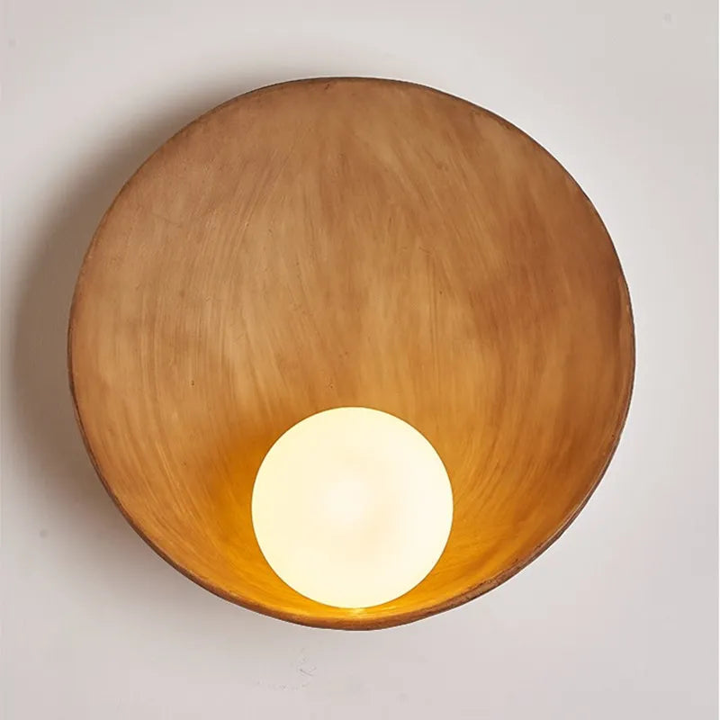 Oriental Style Wall Lamp - Exotic Dish Fixture