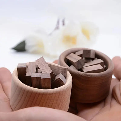 Wooden Diffuser Cube - Mini Geometric Aroma