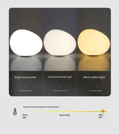Minimalistic Table Lamp - Stone Shape Atmosphere Lighting