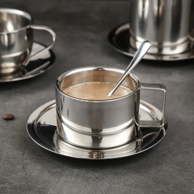 Thermal Tea Set - Stainless Steel Mug & Spoon