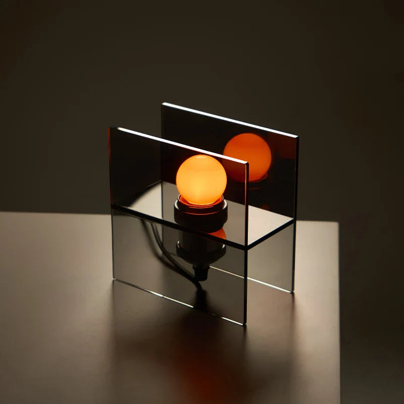 Black Acrylic Table Lamp | Contemporary Lighting Fixture