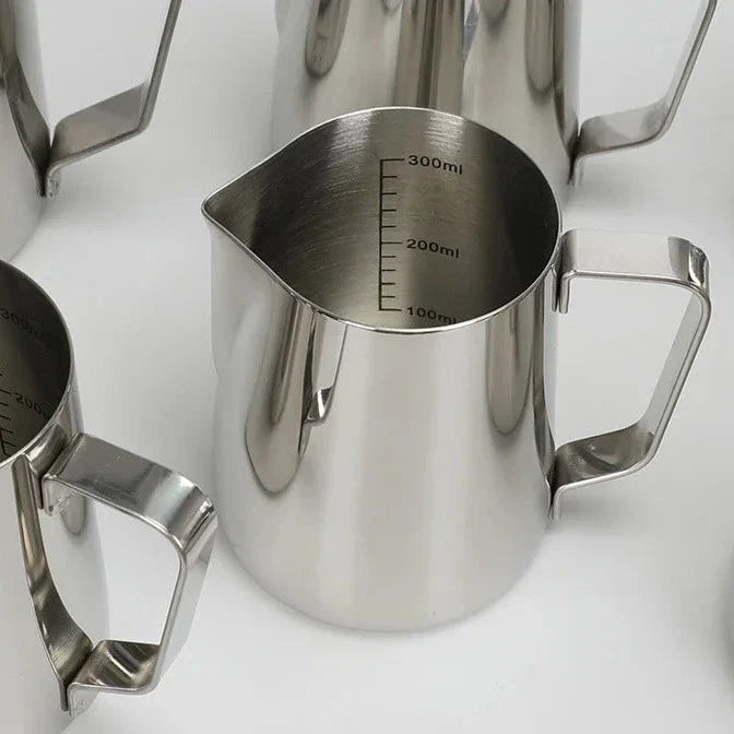 Milk Frothing Pitcher - Stainless Steel 350ml & 600ml Thermal Layered
