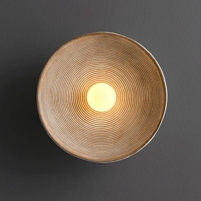 Retro Japanese Wall Lamp | Sophisticated Circle Fixture
