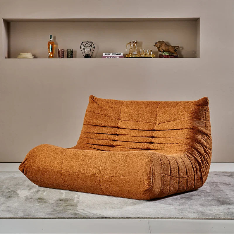 Teddy Velvet Sofa - Two-Seater Foam Loveseat