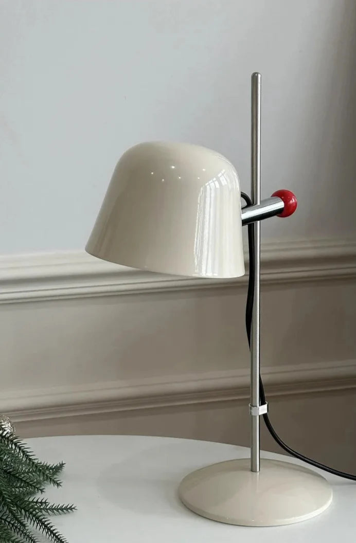 Retro Stainless Steel Lamp - Adjustable Mid Century Table Light