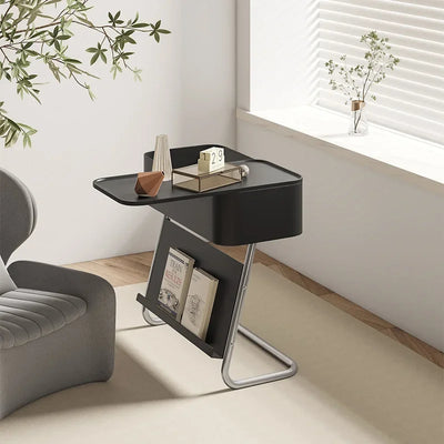 Metal Side Table – Slide Top Adjustable Frame