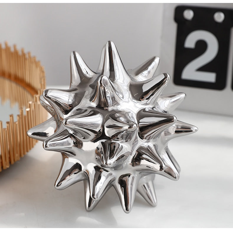 Sea Urchin Ornament - Handcrafted Ceramic Art