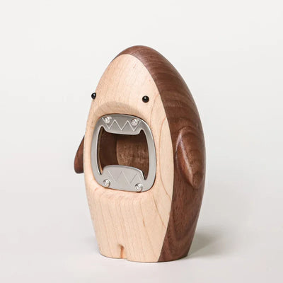 Wooden Bottle Opener | Compact Shark Design, Party Ready