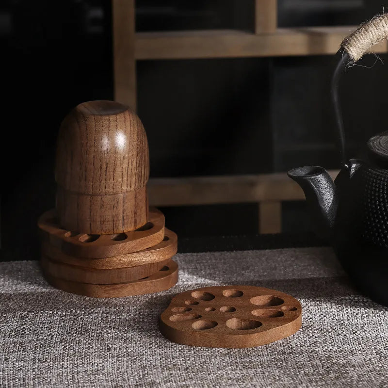 Wooden Drink Coaster - Lotus Root Eco Friendly Pad