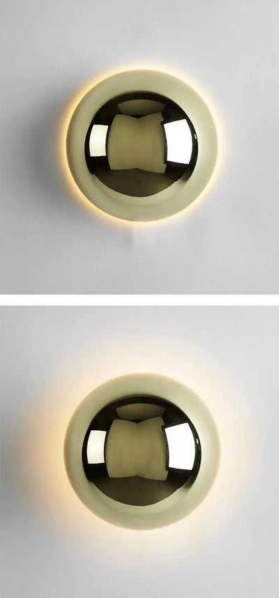 Minimalist Metal Wall Lamp - Nordichome Modern Dome Light Fixture