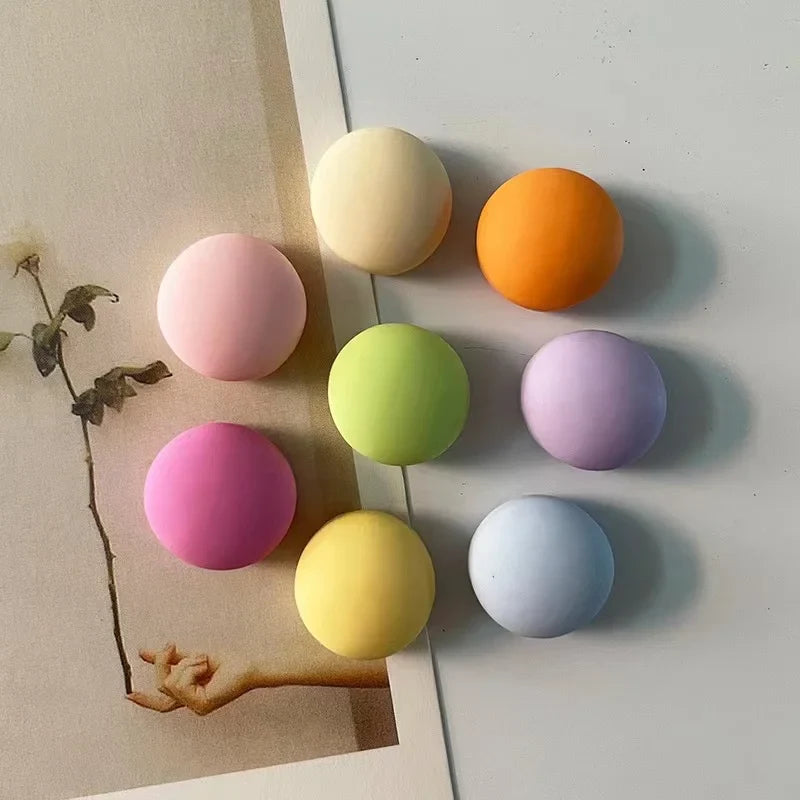Macaron Ball Magnets - Colorful Refrigerator Set