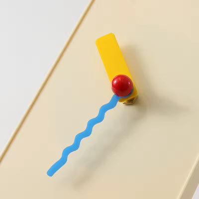 Dopamine Chubby Clock – Colorful Minimalist Wall & Desk Clock with Stand
