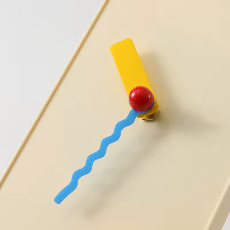 Dopamine Chubby Clock – Colorful Minimalist Wall & Desk Clock with Stand