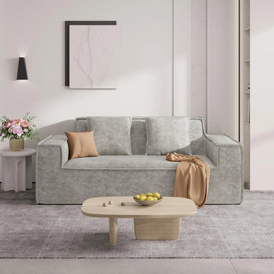 Cloud Foam Loveseat | Plush Sherpa Sofa Seat