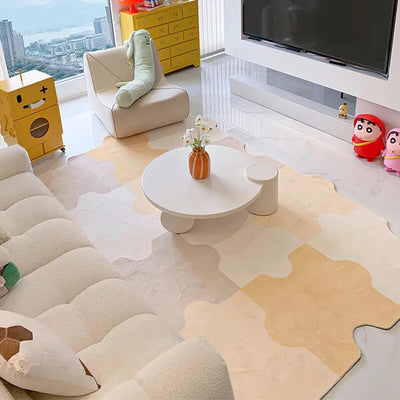 Color Puzzle Rug - Vibrant Polyester Floor Mat