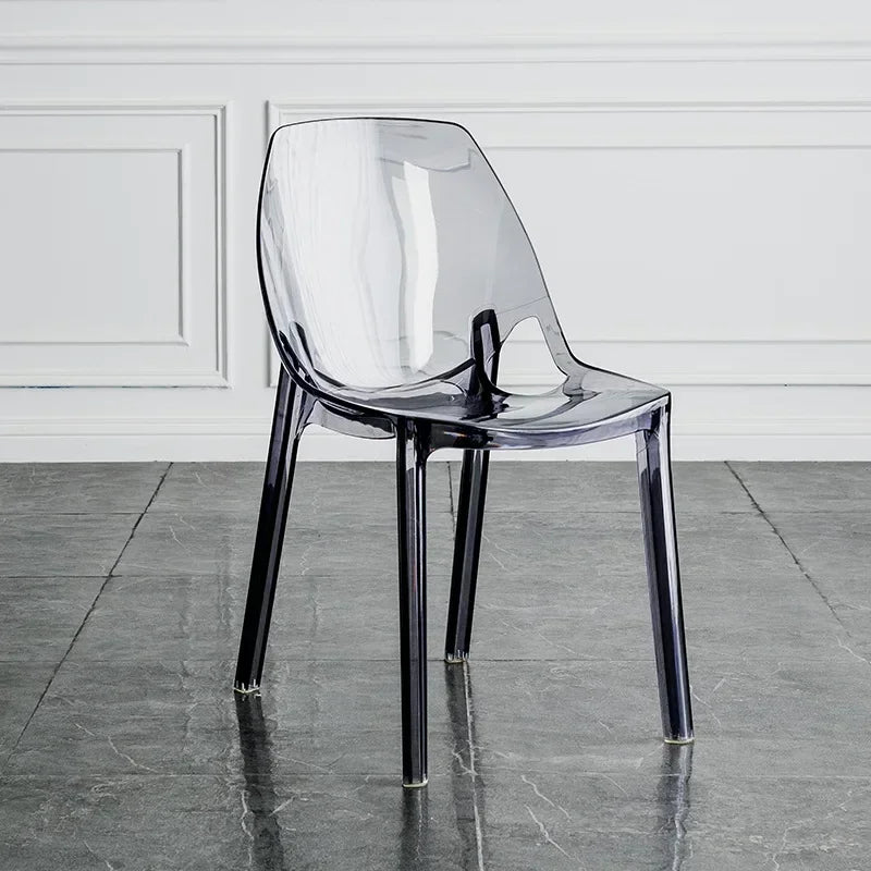 Acrylic Dining Chair - Nordic Clear Durable Seat