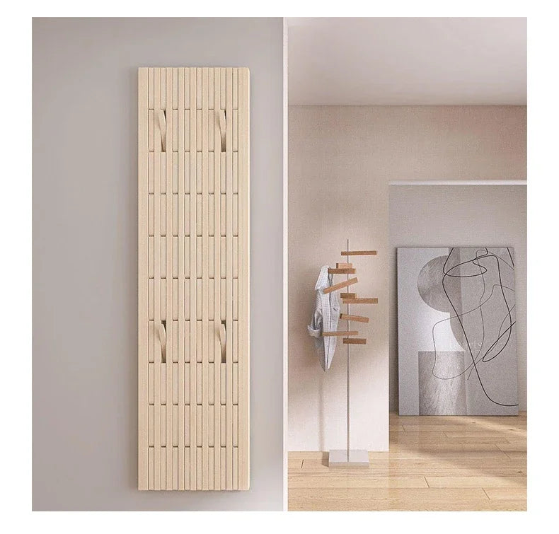 Pine Wood Wall Panel with Hook - Elegant Japanese Design