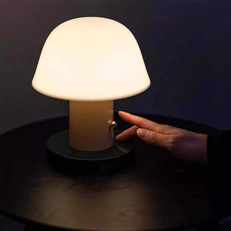 Cordless Mushroom Lamp | Modern Table Lamp by Haus Theory
