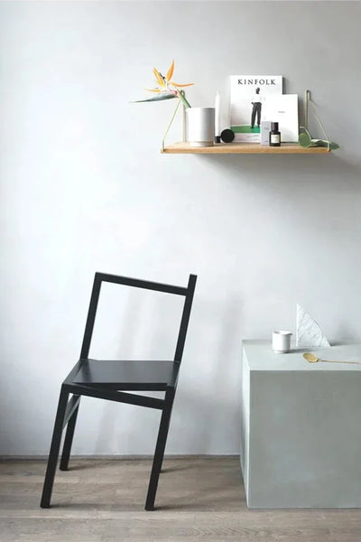 Tilted Base Stool - Wood Dining Chair Design