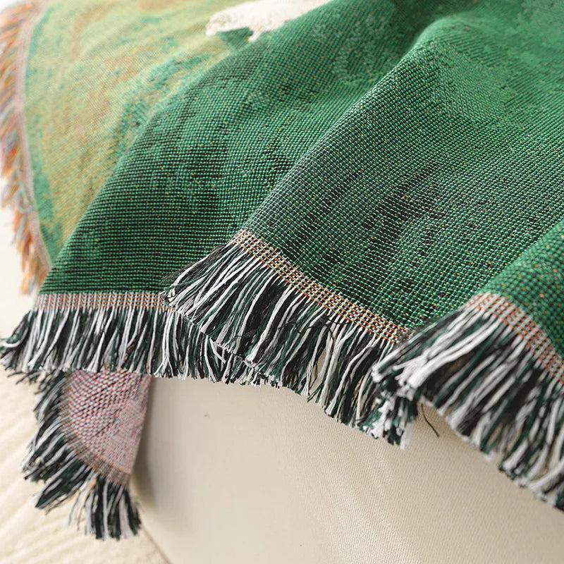 Sheep Throw Blanket - Lightweight Polyester Cotton Blend
