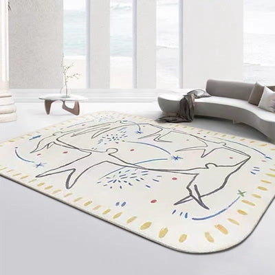 Colorful Graffiti Rug – Bold French Style Floor Covering