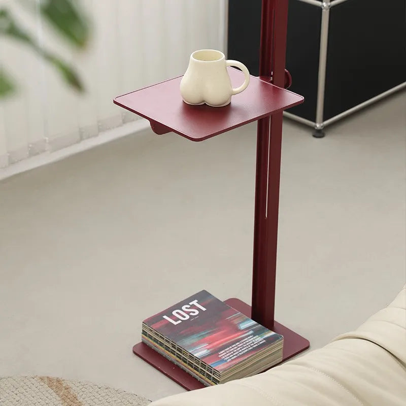 Adjustable Height Side Table - Metal Scandinavian Design
