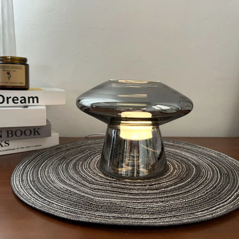 UFO Glass Table Lamp - Mini Stained Glass Light