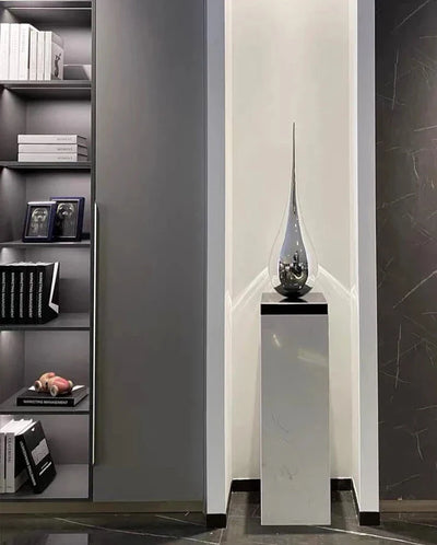 Luxury Water Drop Sculpture – Hand-Crafted Resin Art Piece