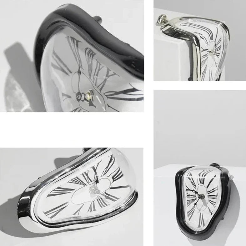 Salvador Dali Melting Clock | Surrealist Silent Desk Clock