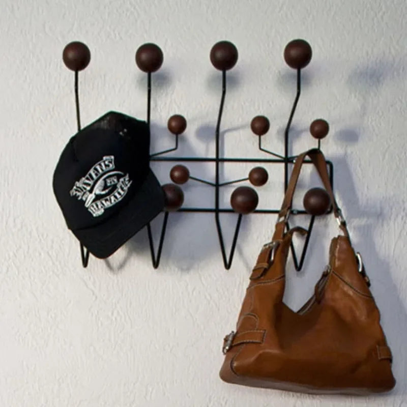 Retro Wall Hanger - Vintage Ball Hook Rack
