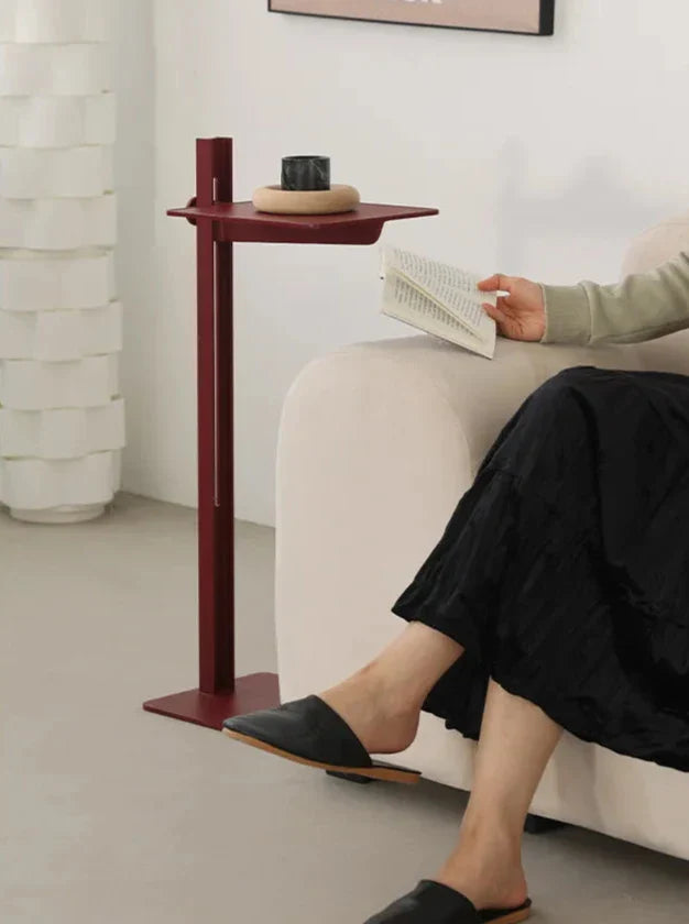 Adjustable Height Side Table - Metal Scandinavian Design