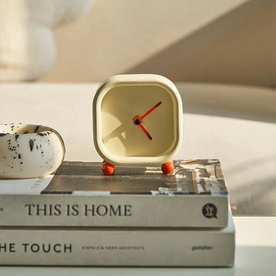 Red Ball Desk Clock - Minimalist Modern ABS