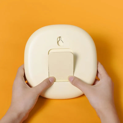 Minimalistic Wall Clock - Modern Emboss Shelf Timepiece