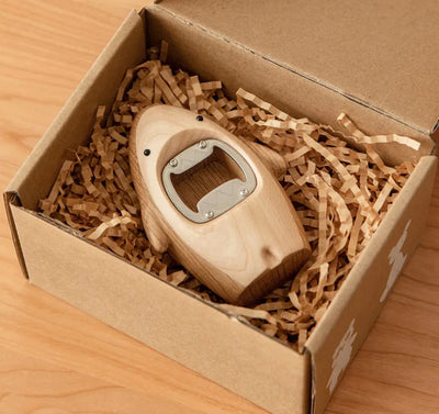 Wooden Bottle Opener | Compact Shark Design, Party Ready