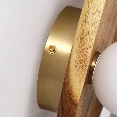 Japanese Wooden Wall Lamp | Traditional Solid Wood Lighting