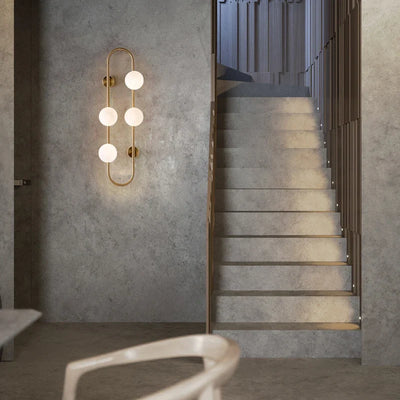 Wall Mount Lamp - Contemporary Metal Glass Sconce Light