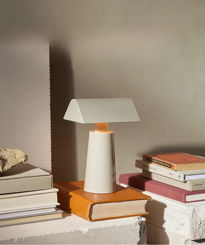 Wireless Table Lamp - Mid Century Modern Ambient Pyramid Light