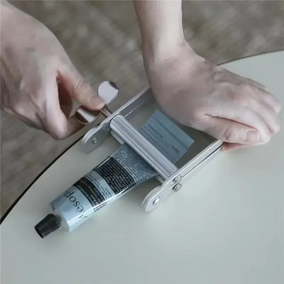 Vintage Toothpaste Holder | Compact Stainless Steel Tube Organizer