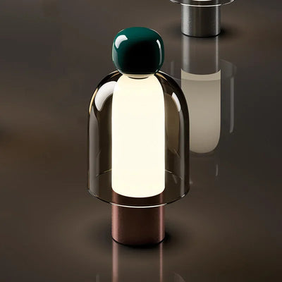 Cordless Glass Table Lamp – Rechargeable Portable Light