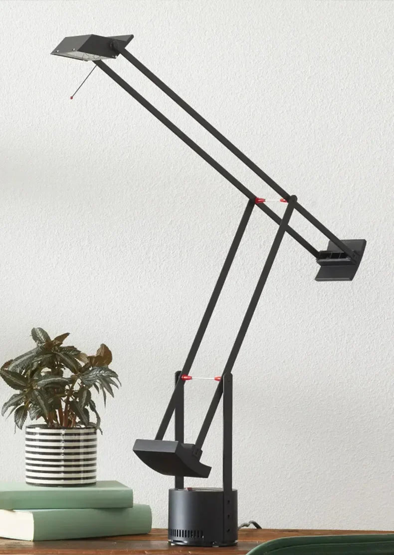 Industrial Crane Table Lamp – Adjustable Danish Metal Light