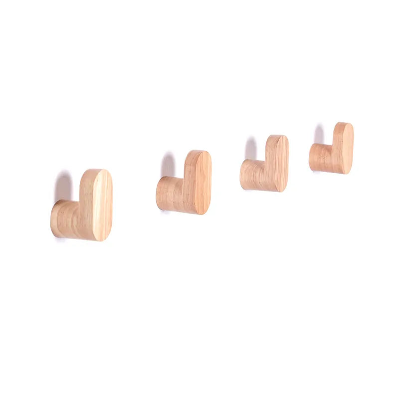 Wooden Hook Hanger - Multi Purpose Wall Hook