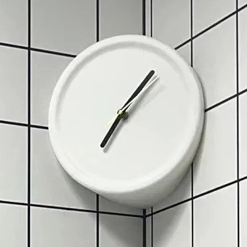 Corner Angle Clock - Modern ABS Design 8x8"