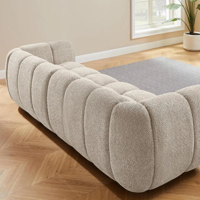 Bouclé Cloud Sofa - Upholstered Tufted Lounge Couch