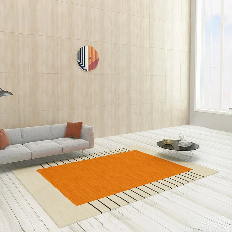 Nordic Area Rug – Simple Square Art Carpets