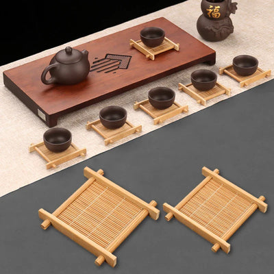 Bamboo Coaster - Japanese Retro Drink Tray